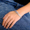 Pulseira Vintage Safira Ouro Branco