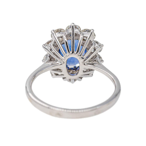 Bague 52 Bague Pompadour Or blanc Saphir, Diamant 58 Facettes 3538187CN