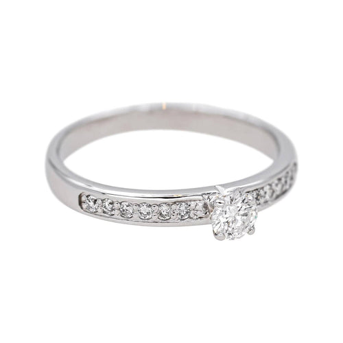 Bague 53 Bague  Solitaire Or blanc Diamant 58 Facettes 4723746CN
