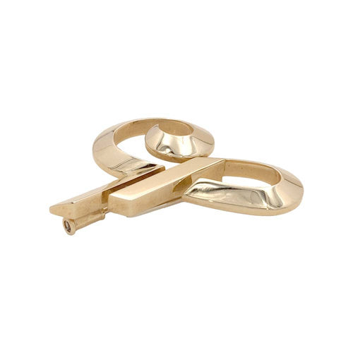 Broche Broche Cartier, « Initiales », or jaune. 58 Facettes 35071