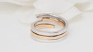 Bague 55 Dinh Van - Bague Spirale or rose et blanc 58 Facettes 32587