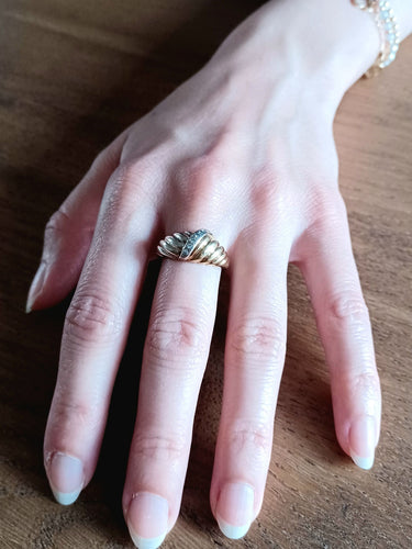 Bague 54 Bague 2 ors 7 diamants 58 Facettes