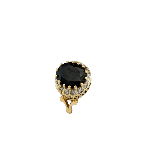 Bague 53 Bague en or jaune, saphir et diamants 58 Facettes 32595