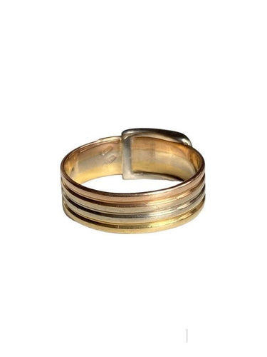 Bague 56 à 60 Bague Ceinture, en 3 ors 18k 58 Facettes