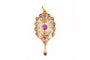 Pendentif Pendentif ancien en or jaune avec rubis et perles 58 Facettes 9115