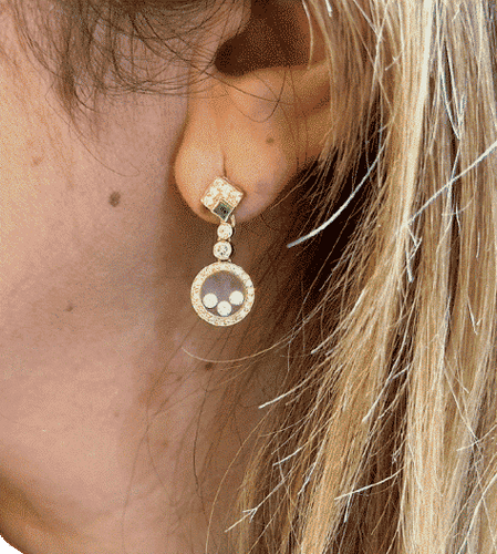 Boucles d'oreilles Boucles d’oreilles vintage Chopard 58 Facettes