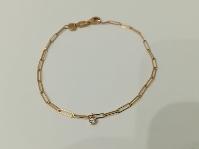 Bracelet Bracelet Diamant Or Rose 58 Facettes