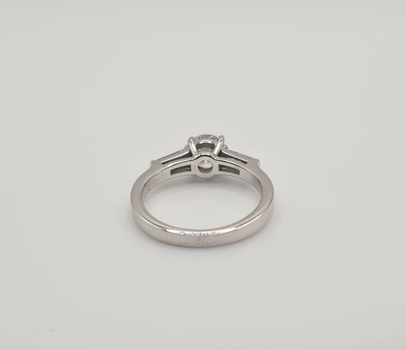 Bague 49.5 Bague Or blanc Diamants 58 Facettes