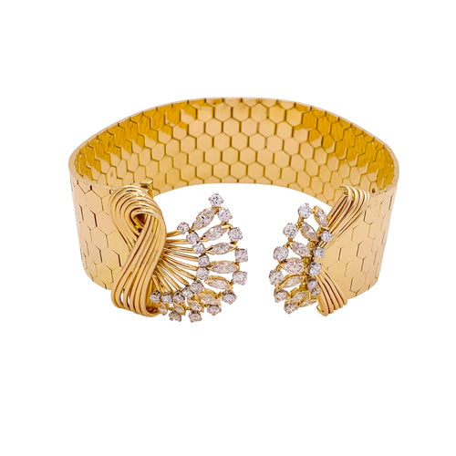 Bracelet Bracelet vintage or rose, diamants. 58 Facettes 34793