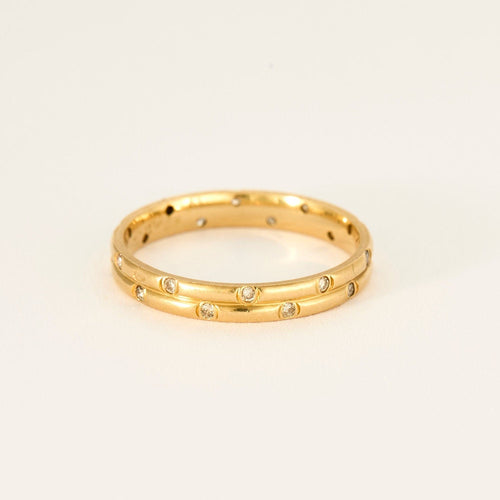 Bague 54 Bague or jaune diamants 58 Facettes