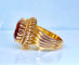 Bague 51.5 Bague en or jaune 18 carats et citrine Madère 58 Facettes AB496