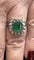 Bague 55 Bague ancienne or blanc émeraude diamants 58 Facettes