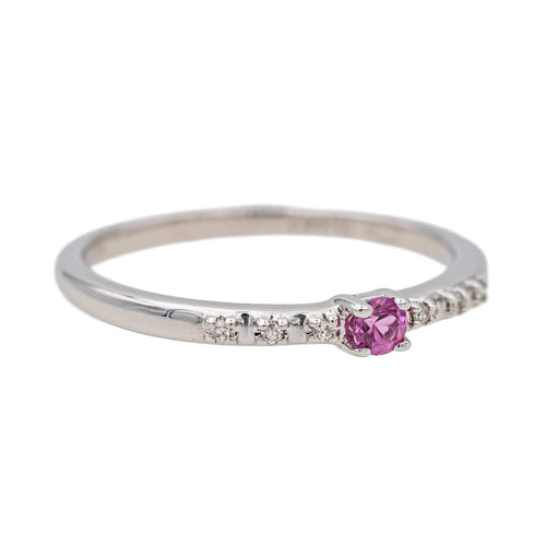 Bague 54 Mauboussin Bague Capsule d'émotion Or blanc Rubis, Diamant 58 Facettes 3748514CN