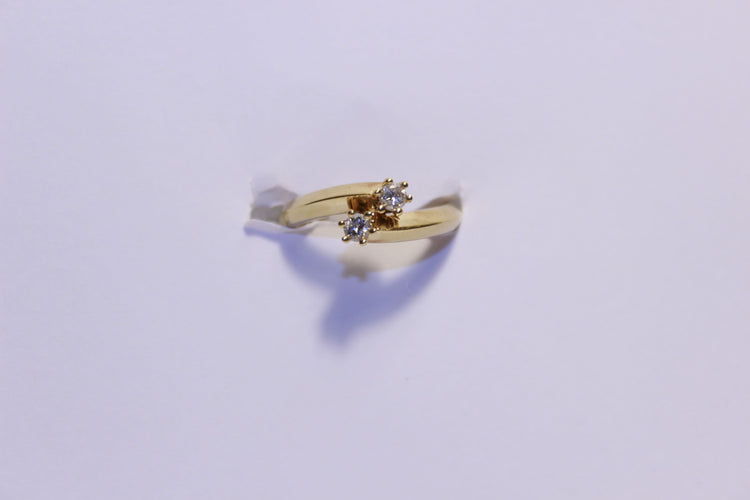 Bague 53 Bague Toi & Moi Diamants 58 Facettes