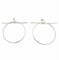 HERMES. Collection "Loop", boucles d'oreilles argent GM 58 Facettes