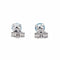 Boucles d'oreilles Boucles d'oreilles Puces Or blanc Topaze 58 Facettes 4021230RV