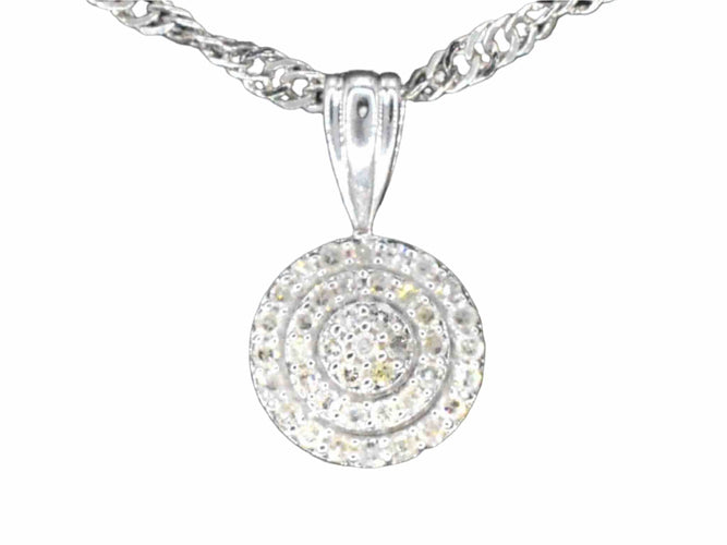 Pendentif Pendentif en or blanc avec diamants 58 Facettes 2026