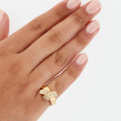 Bague Bague Or Jaune - Diamants 58 Facettes RÉF 6154/12