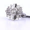 Bague 54 Bague Art Déco en or blanc avec diamants 58 Facettes