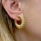 Boucles d'oreilles Boucles d'oreilles créoles Van Cleef & Arpels, or jaune godronné. 58 Facettes 35107