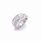 Bague 55 Bague Tank asymétrique Equilibria platine et diamants 58 Facettes 191