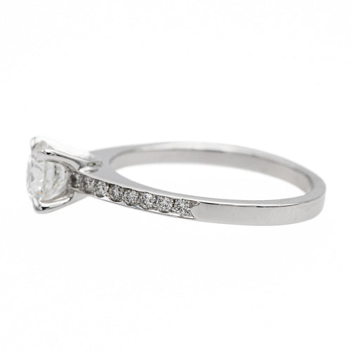 Bague 52 Bague Solitaire Or blanc Diamant 58 Facettes 578747RV