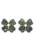 Boutons de manchette Boutons de manchettes trèfles or jaune chrysoprase 58 Facettes 092611