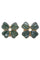 Boutons de manchette Boutons de manchettes trèfles or jaune chrysoprase 58 Facettes 092611