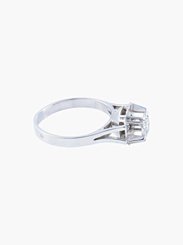 ART DECO STYLE DIAMOND SOLITAIRE RING