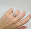 Bague 53 Bague or blanc sertie de diamants baguettes 58 Facettes