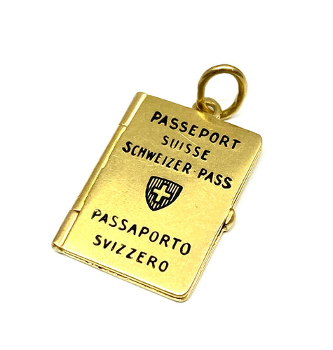 Pendentif Pendentif passeport or jaune 58 Facettes AB474