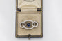 Broche Broche Art Déco saphir cabochon et diamants en or blanc 18k 58 Facettes 10835