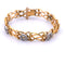 Bracelet BRACELET EN OR JAUNE ET BLANC 18 CARATS 58 Facettes