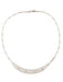 Collier Parure or gris diamants 58 Facettes