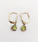 Boucles d'oreilles Dormeuses antique or jaune péridot en serti griffes 58 Facettes A05288