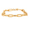 Bracelet Bracelet or jaune, maillons texturés et lisses 58 Facettes NAR0012