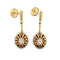 Maison Juliette Paris - Earrings Sleepers earrings yellow gold, Citrines, Diamonds, Sapphire, Ruby 