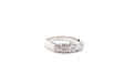 Bague 53 Bague diamants en or blanc et platine 58 Facettes 26135