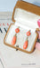 Boucles d'oreilles Boucles d'oreilles gouttes corail 58 Facettes