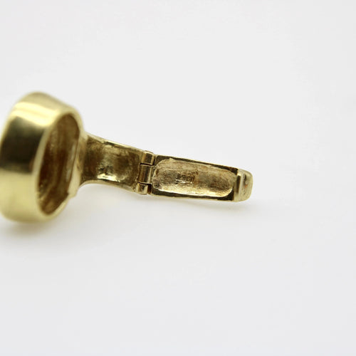 Pendentif Pendentif en or jaune et diamant de 1 carat des années 1980 58 Facettes A2000L