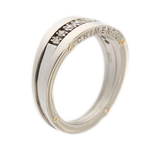 Bague 54 CHIMENTO - Demi alliance Diamants 58 Facettes 32439