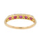 Bague 59 Bague Demi alliance Or jaune Rubis 58 Facettes 3090579CN