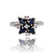 Bague 51 Bague vintage saphir diamants flocon 58 Facettes 24-302