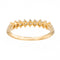 Bague 53 Bague Demi alliance Or jaune Diamant 58 Facettes 2947732CN