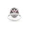 Bague Bague en or blanc avec rubis et diamants ct 58 Facettes