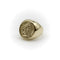 Vintage yellow gold lion-headed coin signet ring
