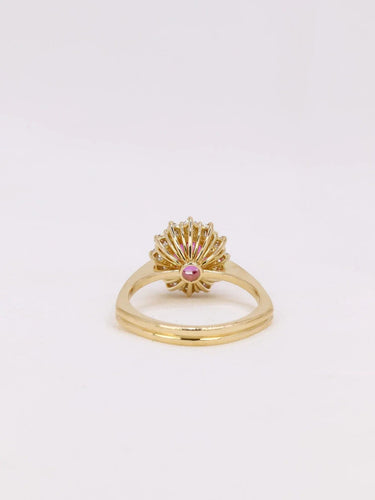 Bague 52.5 Bague marguerite saphir rose 58 Facettes J387