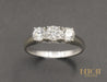 Bague 56 Bague Trilogie diamants 58 Facettes A10878