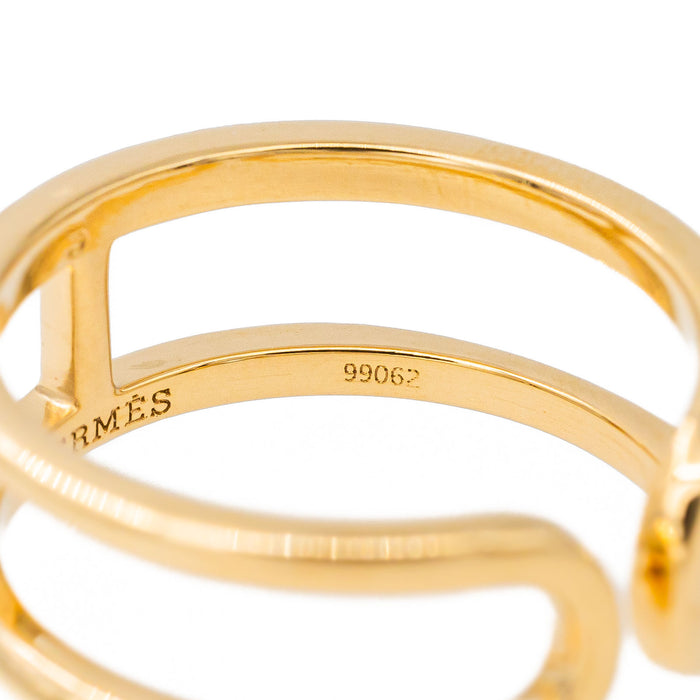 Hermes Ring Ever Chaîne d'Ancre Geel goud