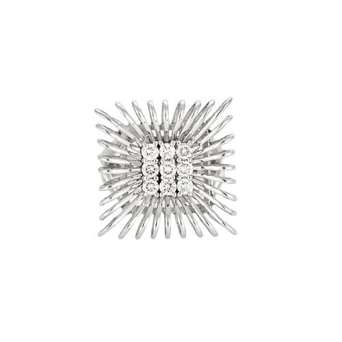 Bague 51 BAGUE VINTAGE OR BLANC ET DIAMANTS 58 Facettes BO/240041